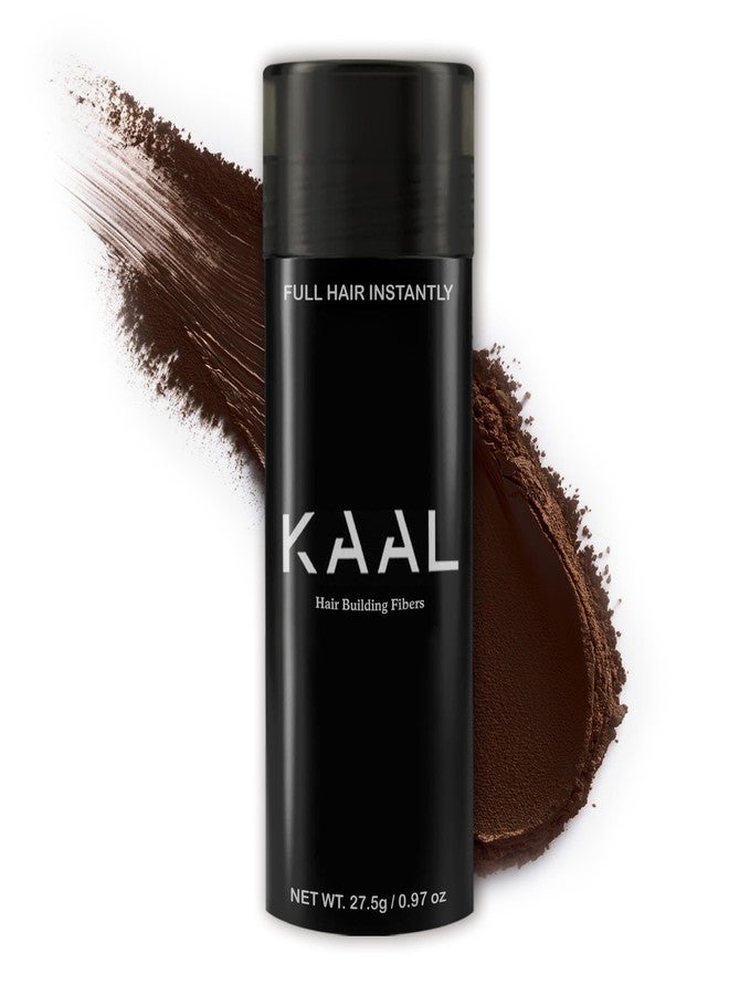 KAAL Hair Fibers | Hair Powder - (27.5g, Dark Brown), Refillable Bottle Hair Filler for Thinning Areas - For Men and Women - Image 1